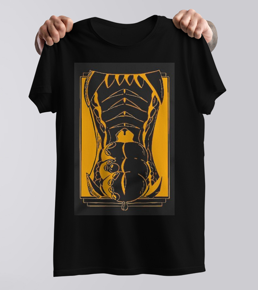 Slosh Dog Synesthesia Abstract Monster Torso Claws T-Shirt
