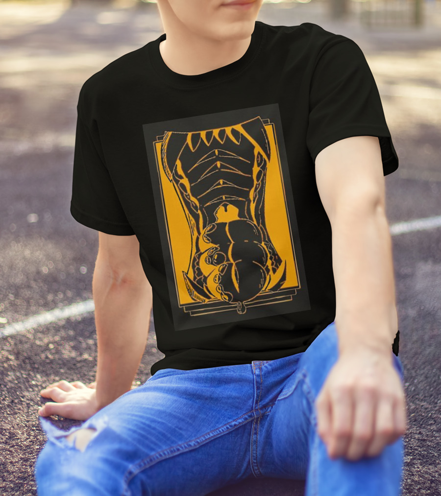 Slosh Dog Synesthesia Abstract Monster Torso Claws T-Shirt