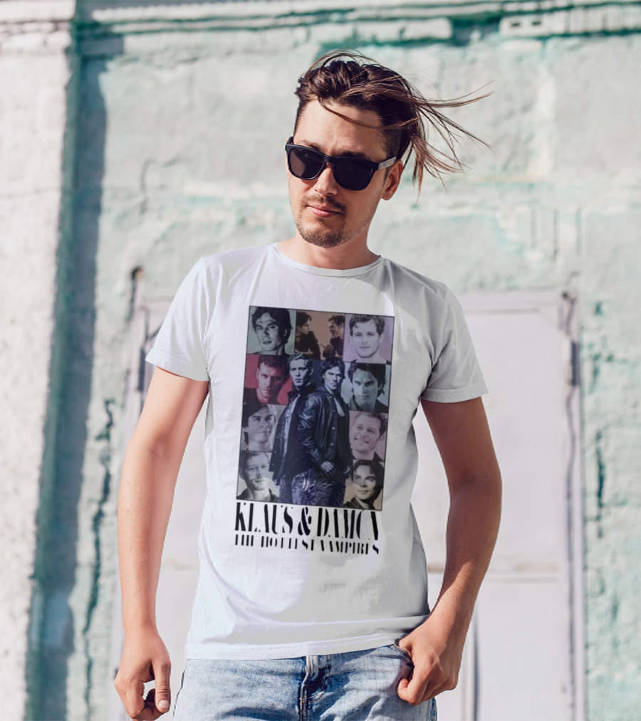 Klaus And Damon The Hottest Vampires Eras Tour T-Shirt