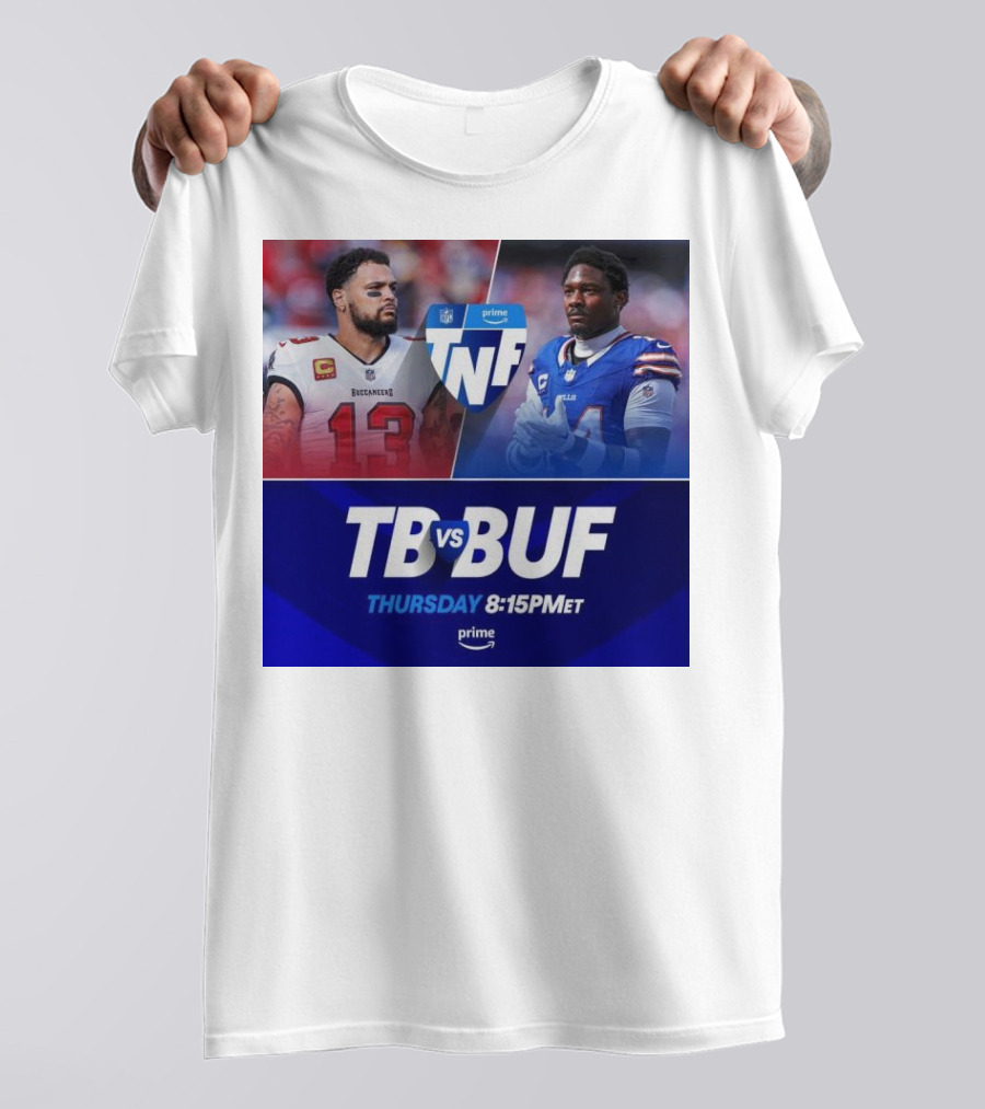 Mike Evans Tampa Bay Vs Stefon Diggs Buffalo Bills TNF Thursday Prime 8:15PM ET T-Shirt
