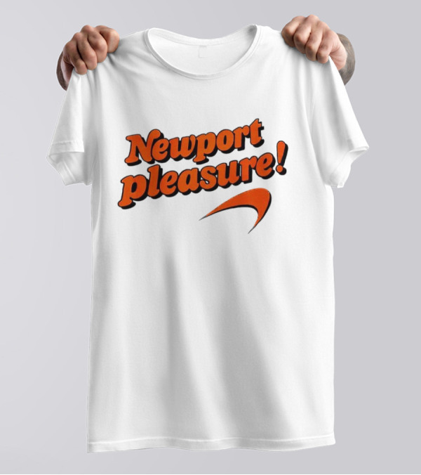 Newport Pleasure Iconic Orange Curve T-Shirt