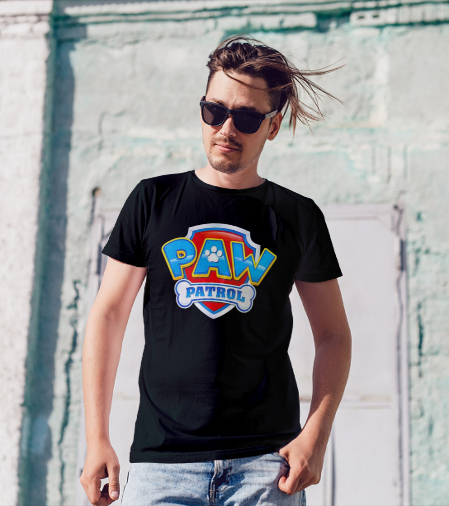PAW Patrol Paw Logo Badge Shield T-Shirt