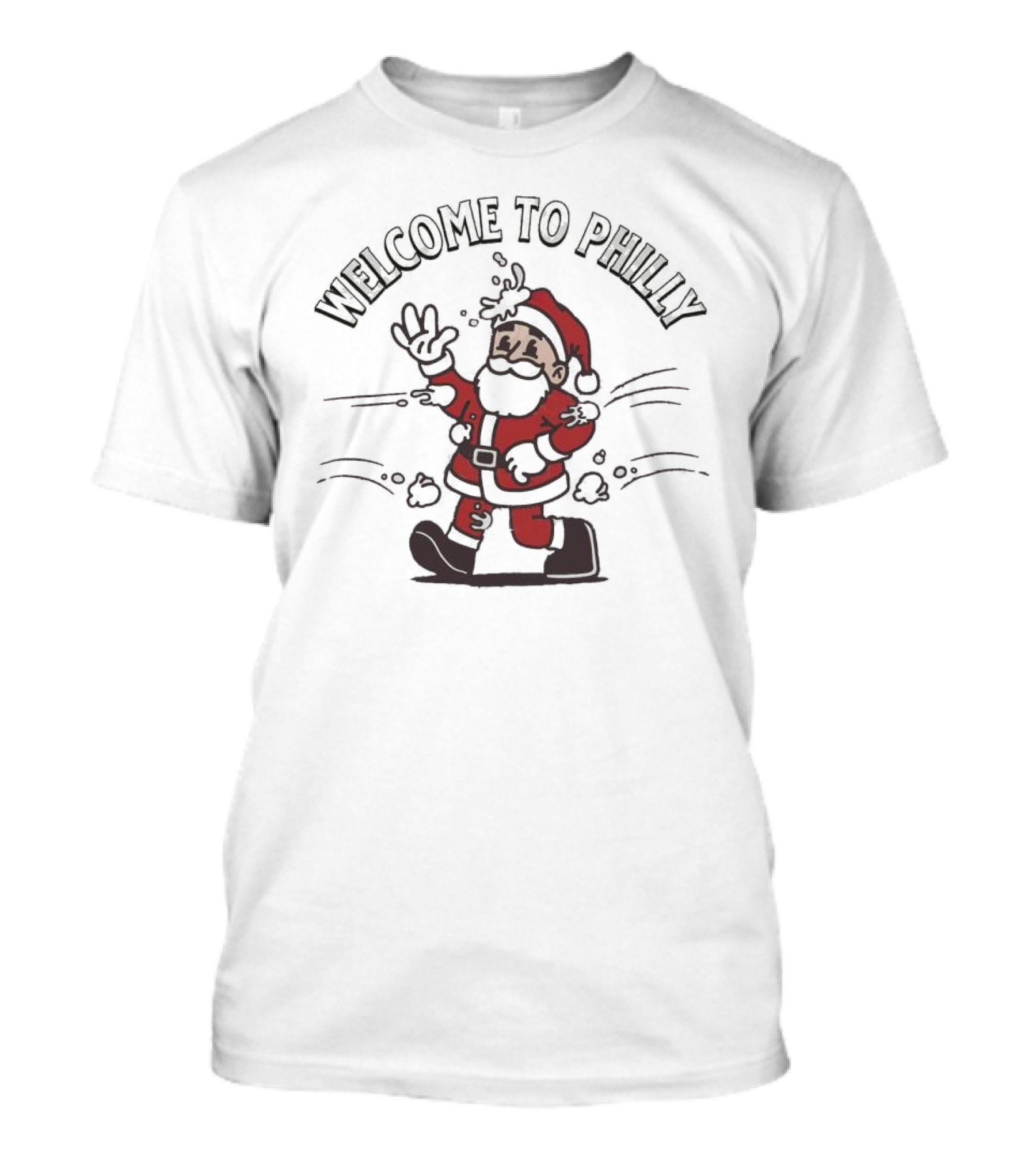 Welcome To Philly Santa Eagles Franklin Field T-Shirt
