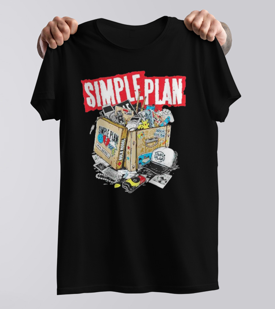SIMPLE PLAN Souvenir Box Full Of Memories And Cool Stuff T-Shirt