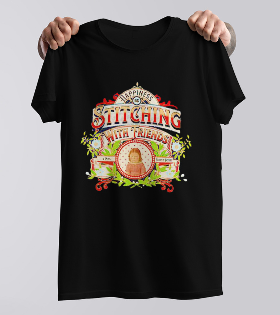 Happiness Is Stitching With Friends Miss Frosty Boost T-Shirt