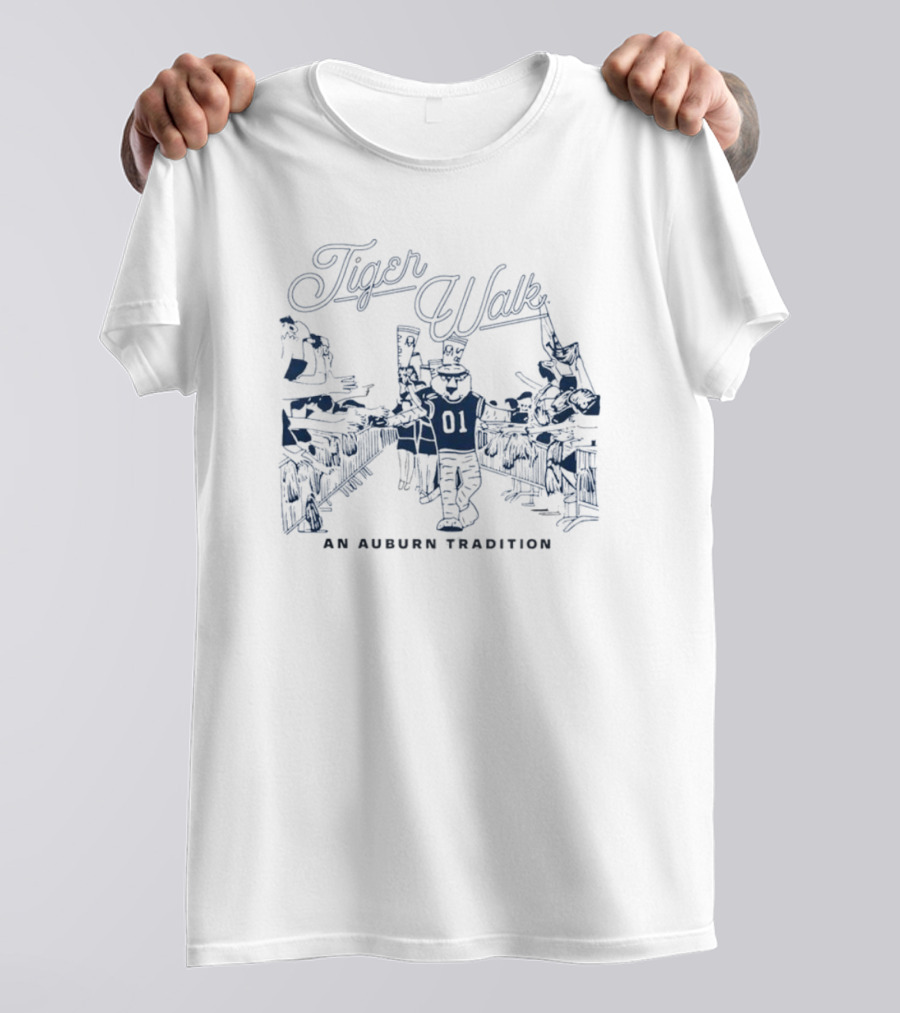 Tiger Walk An Auburn Tradition Auburn University Football Ritual T-Shirt