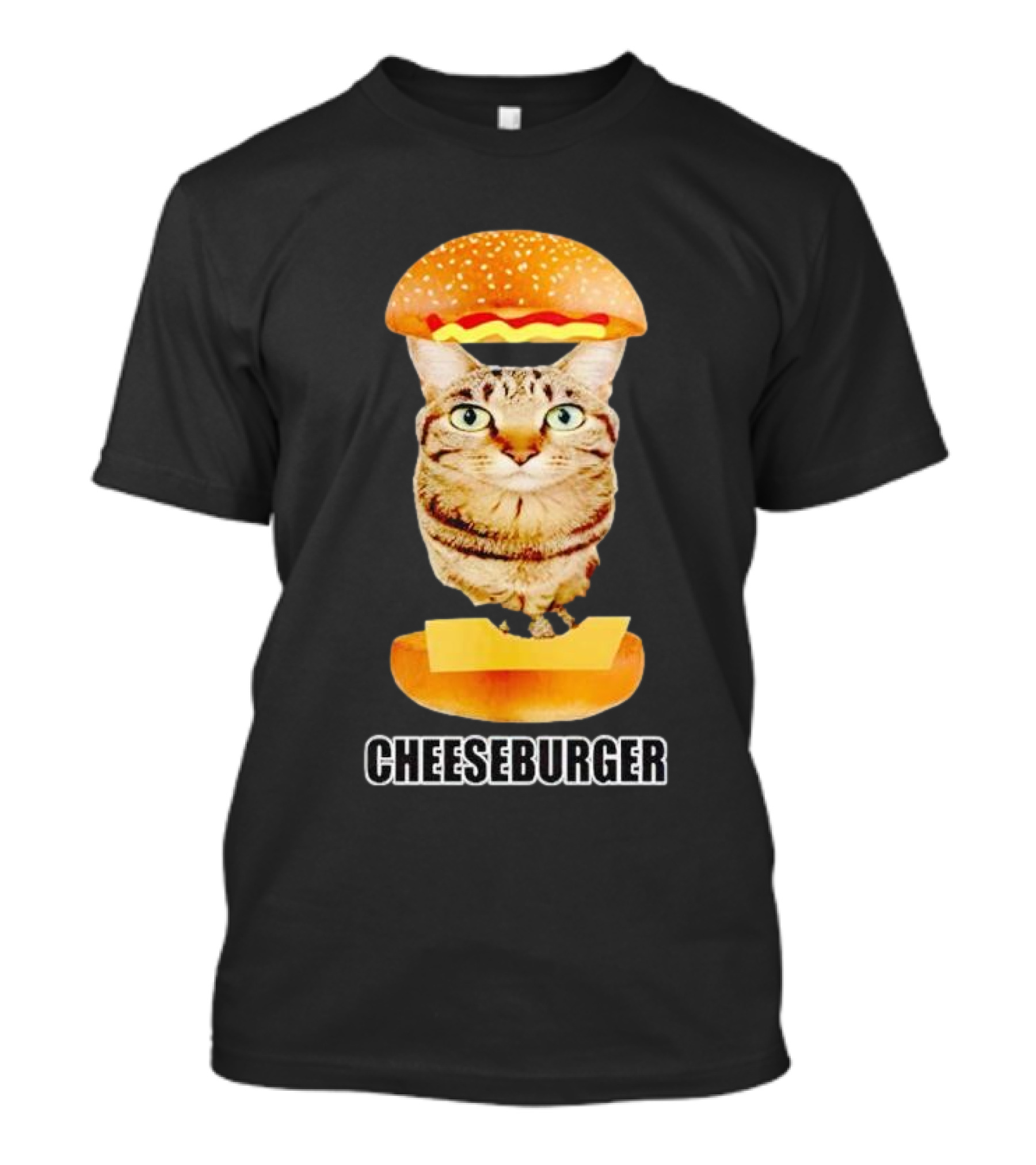 Cat Inside Cheeseburger Delight T-Shirt