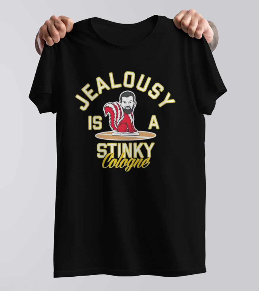 Jealousy Is A Stinky Cologne Skunk Character T-Shirt
