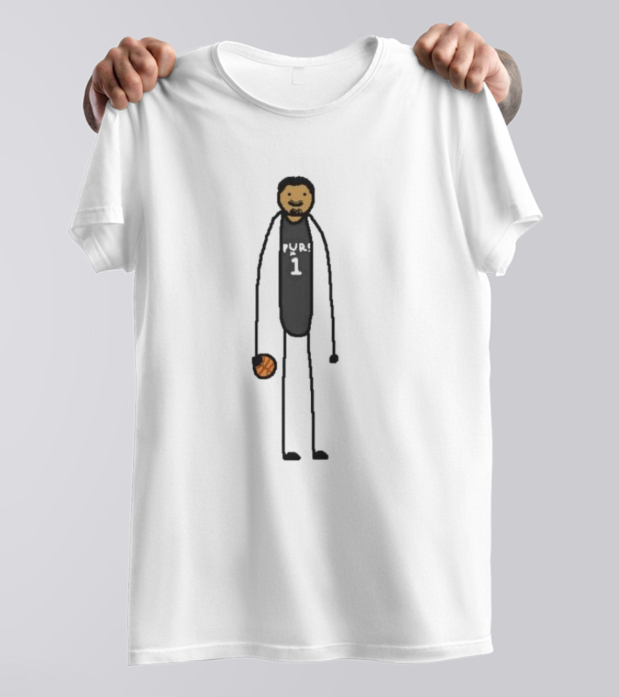 Wemby Spurs 1 Basketball Cartoon T-Shirt