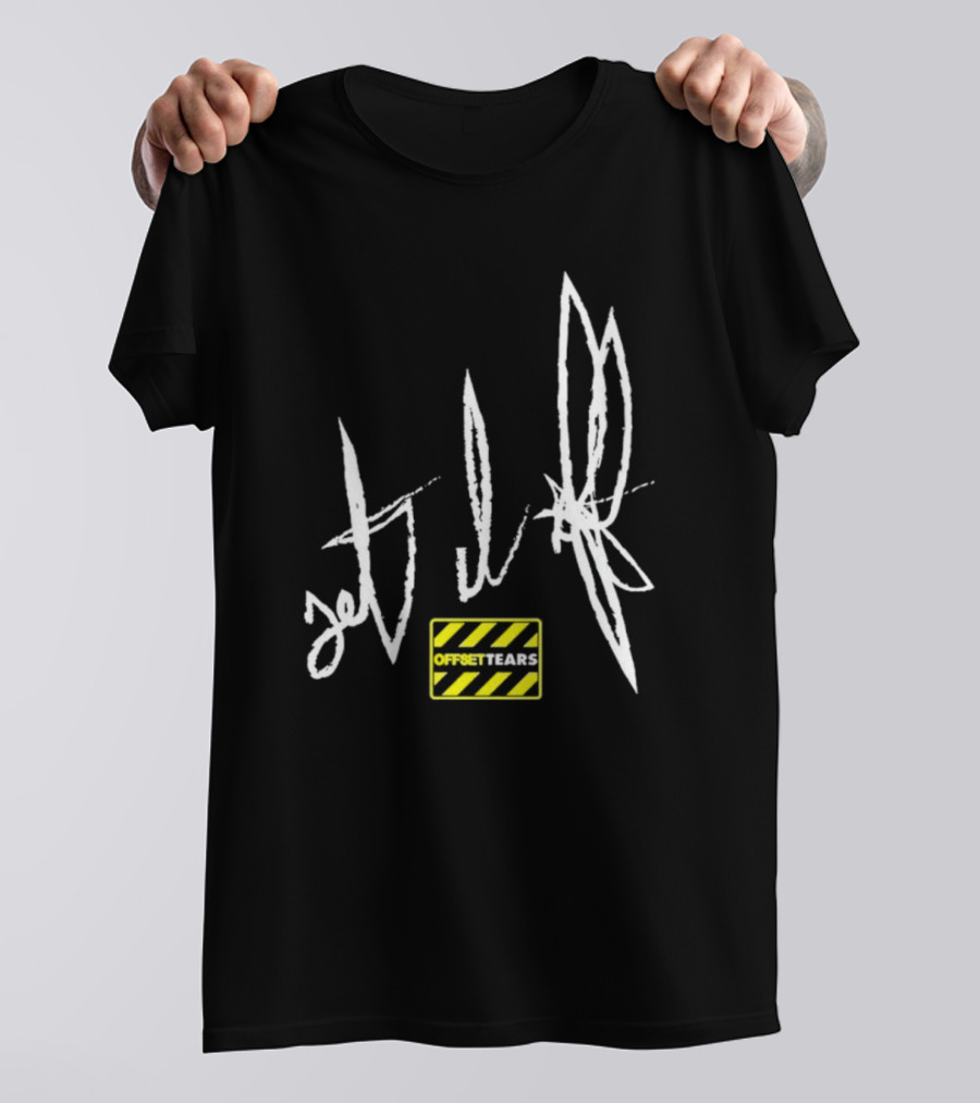 OFFSET TEARS 4 Caution Tape Signature T-Shirt