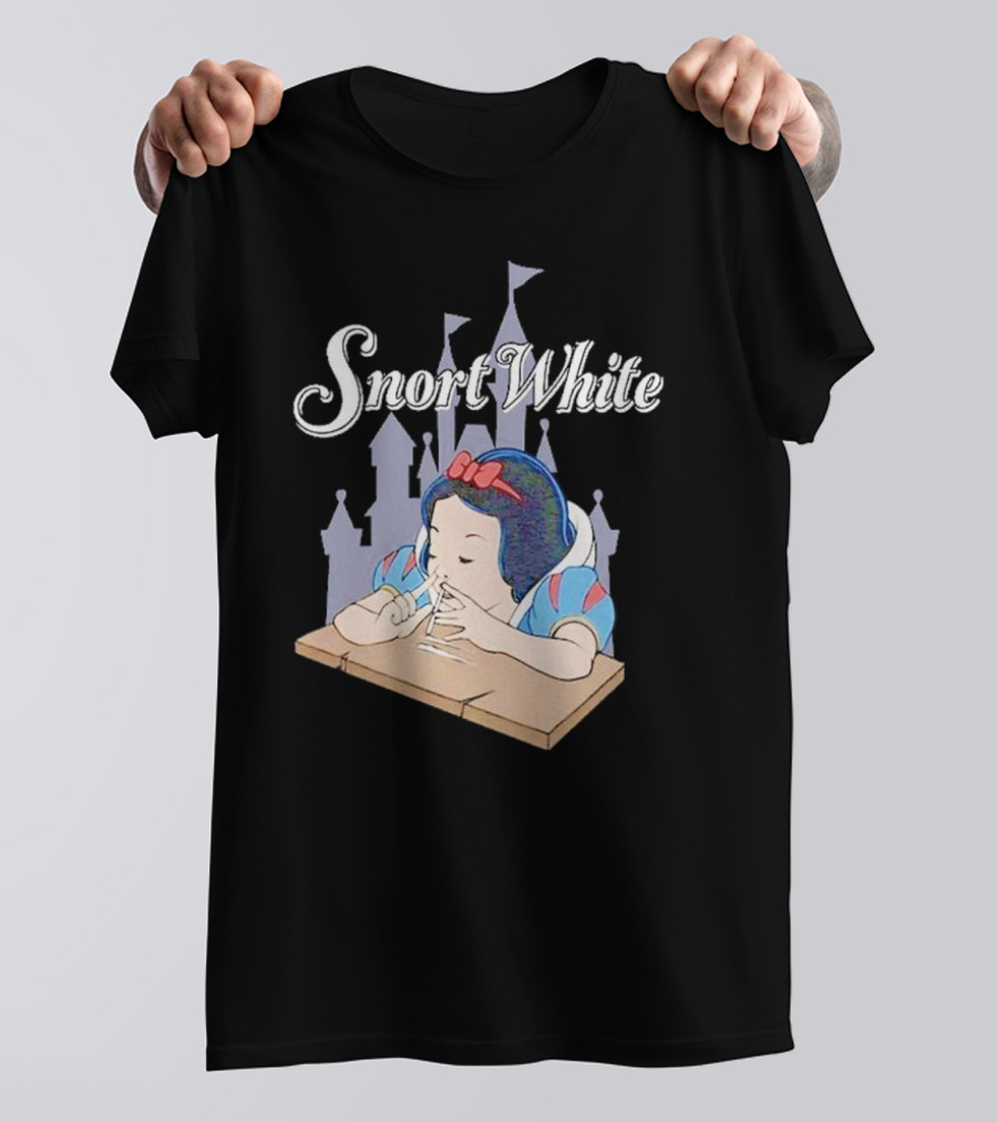 Snort White Castle Background Unethical Threads T-Shirt
