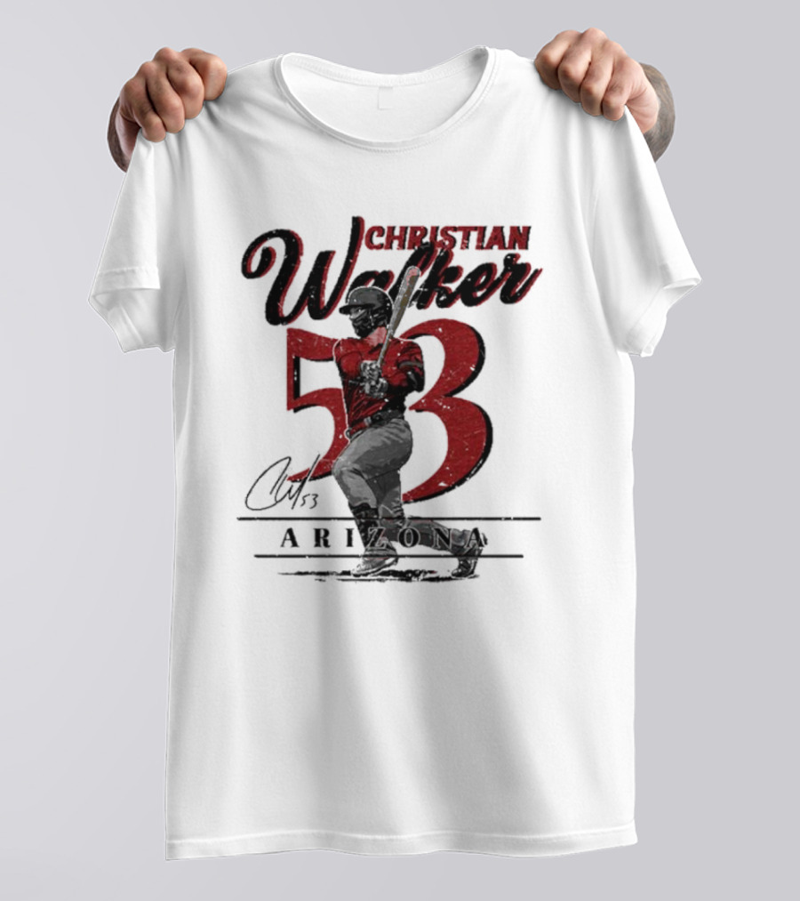 Christian Walker Arizona 53 Baseball Player T-Shirt