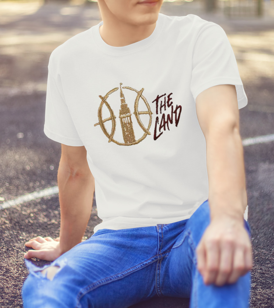 The Land Cleveland Script With Tower And Circle Elements T-Shirt