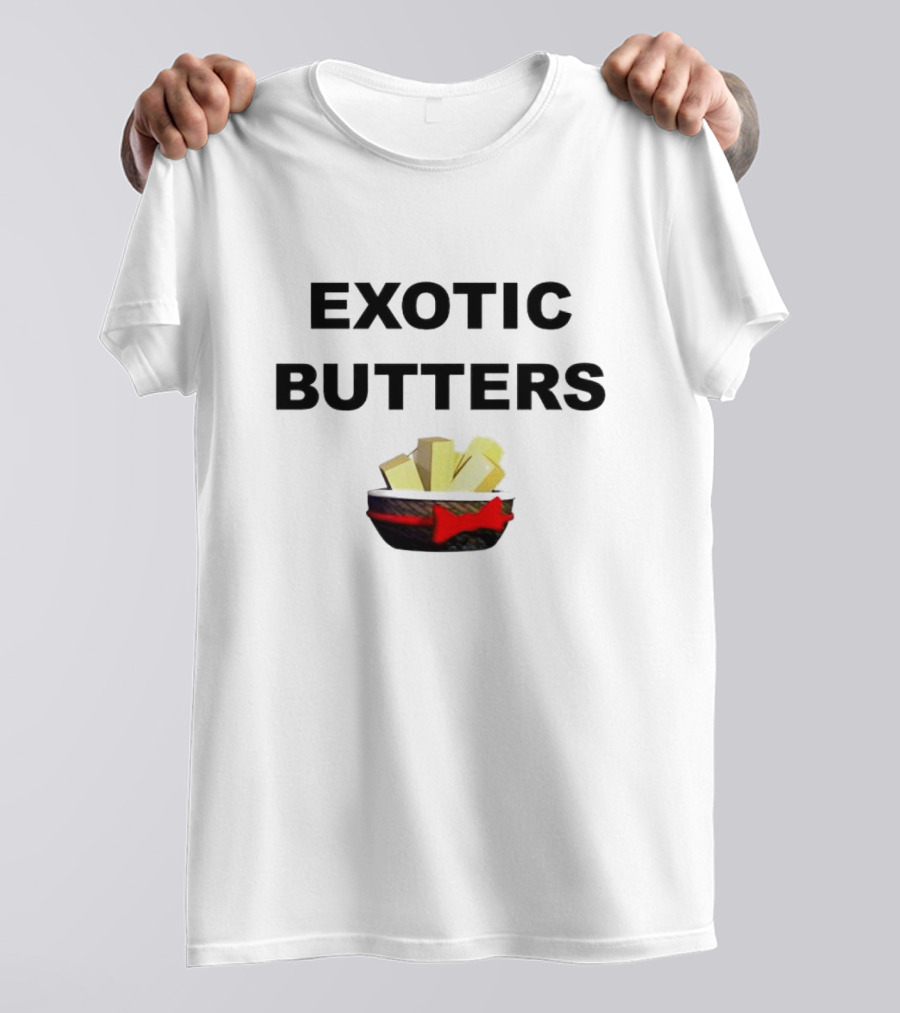 EXOTIC BUTTERS Basket With Red Bow T-Shirt