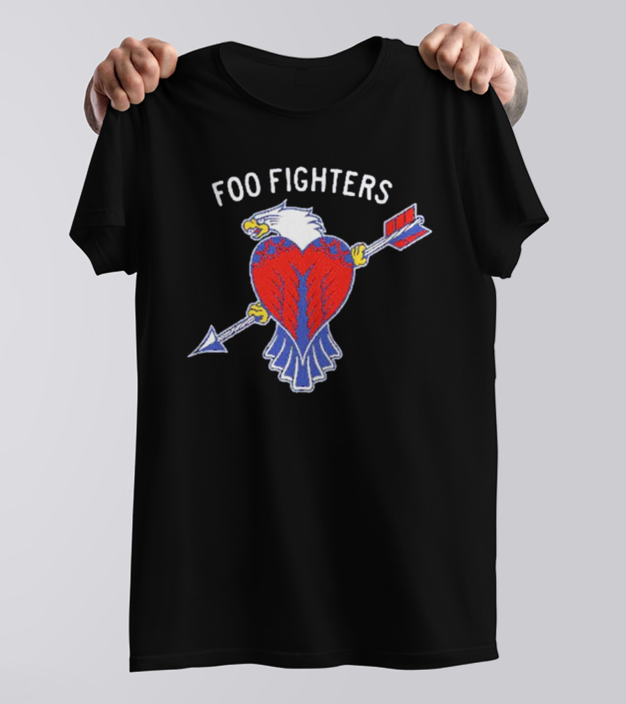 FOO FIGHTERS EAGLE HEART ARROW T-Shirt