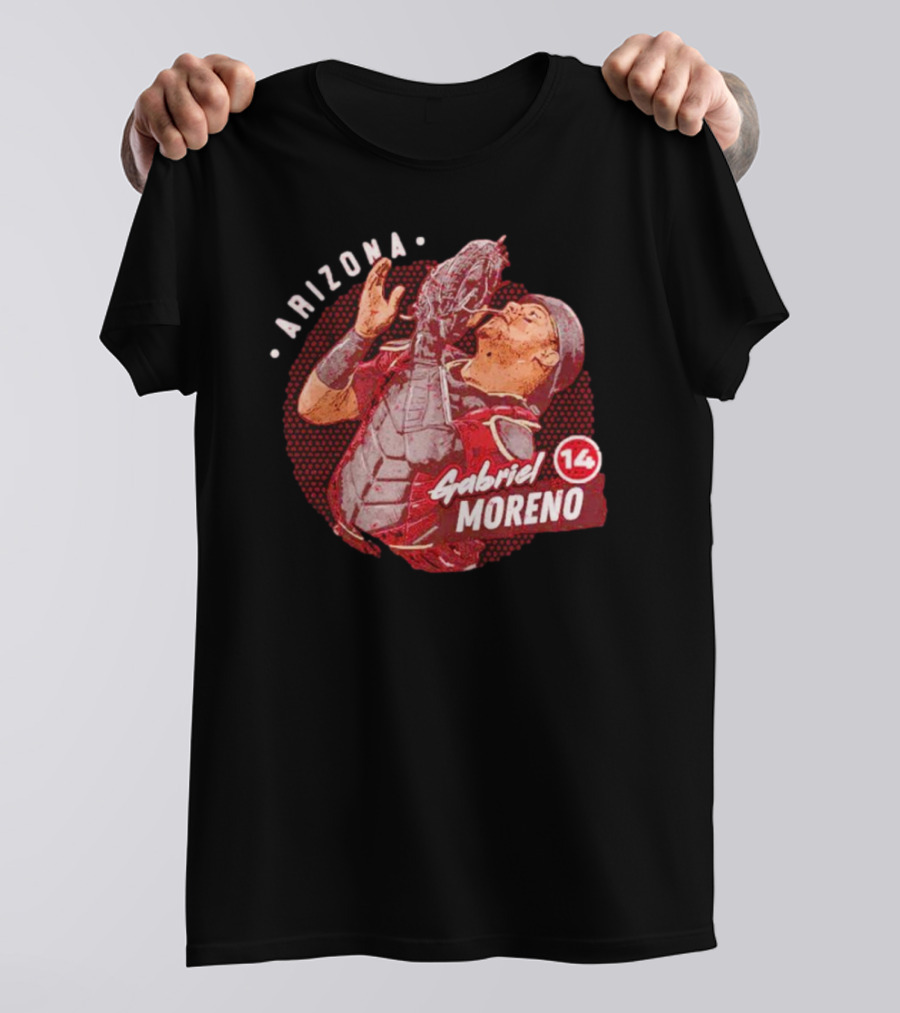 Arizona Gabriel Moreno 14 Baseball Catcher T-Shirt
