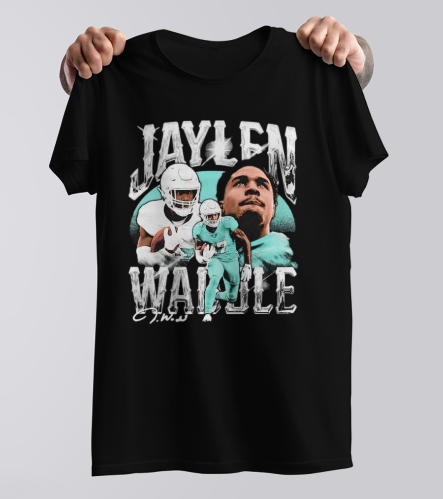 Jaylen Waddle Miami Dolphins Signature J.W T-Shirt