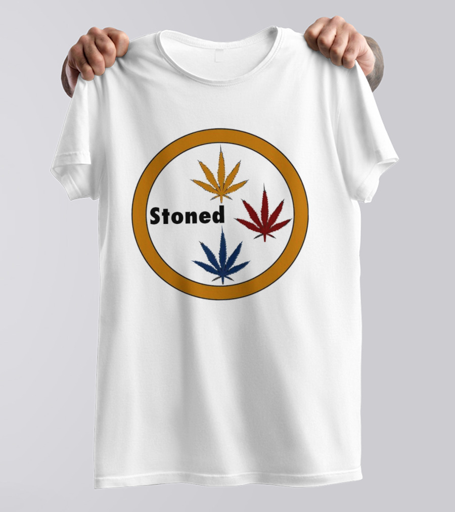 Pittsburgh Steelers Stoned Marijuana Leaf T-Shirt