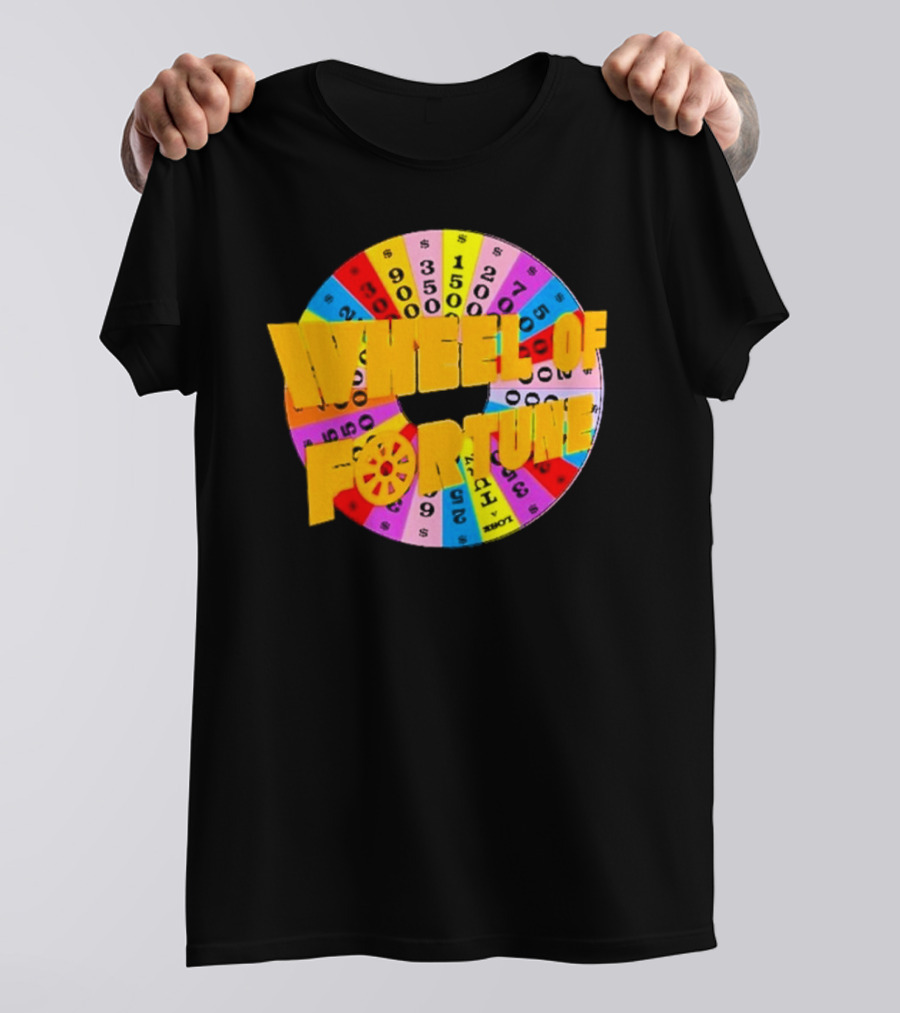 Wheel Of Fortune Classic TV Show Logo Colorful Prize Wheel T-Shirt