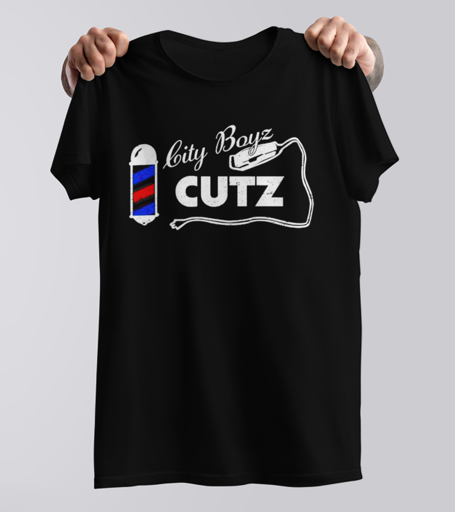 City Boyz Cutz Barber Pole Clippers T-Shirt
