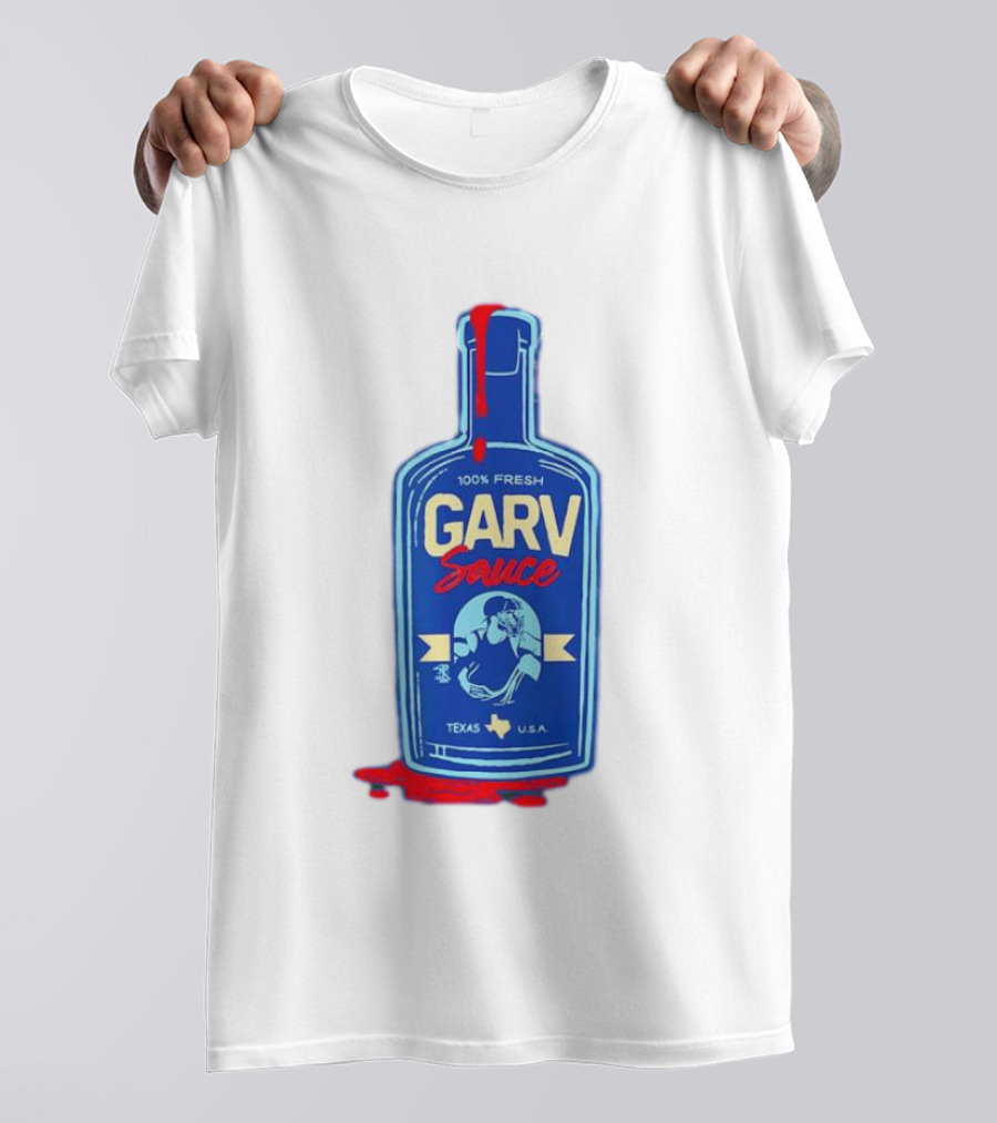 Mitch Garver Garv Sauce Texas Rangers 100% Fresh Texas U.S.A T-Shirt