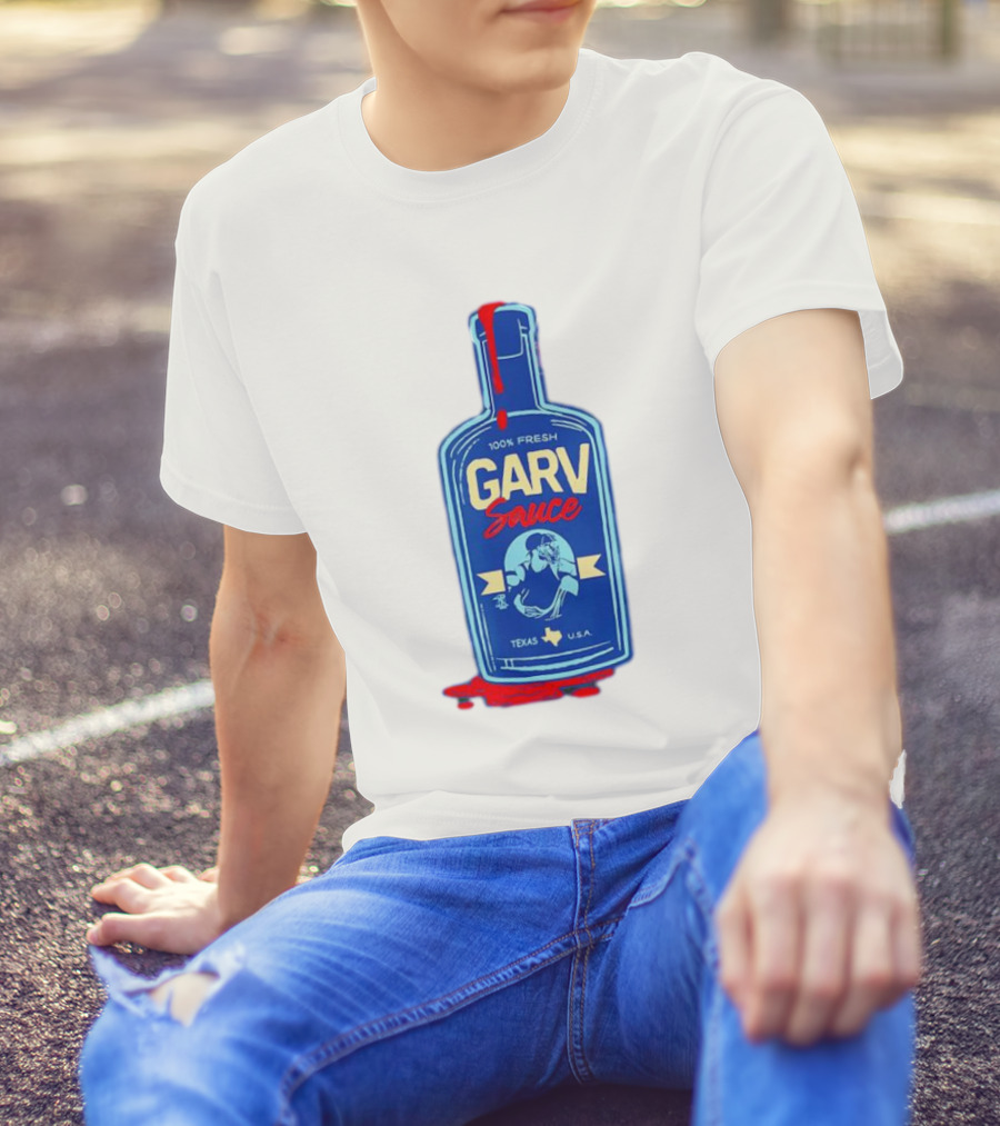 Mitch Garver Garv Sauce Texas Rangers 100% Fresh Texas U.S.A T-Shirt