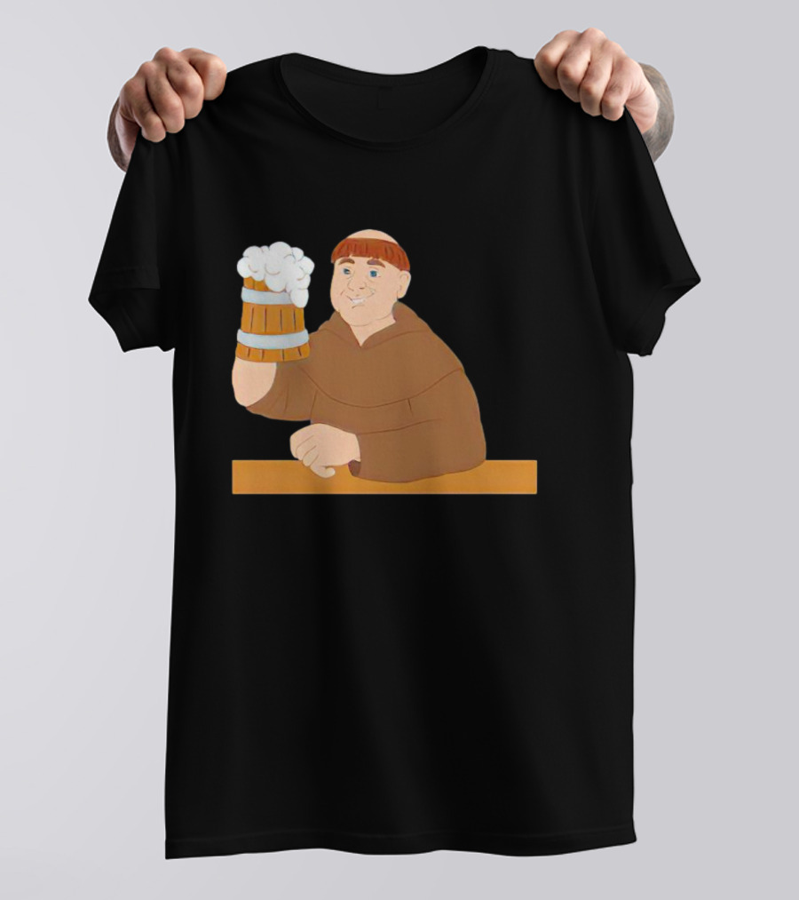 Socktoberfest Monk Raising Beer Mug T-Shirt