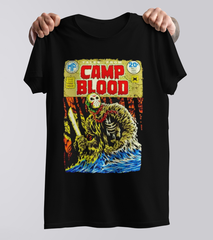 Tales From Camp Blood First Issue Jason Voorhees Comic Style 20¢ No. 1 May T-Shirt