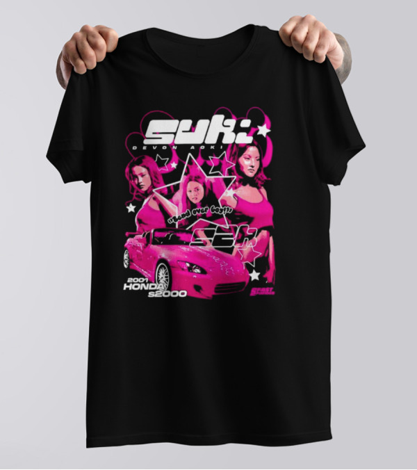 Suki Devon Aoki 2F2f 2001 Honda S2000 Racer Girl Power T-Shirt