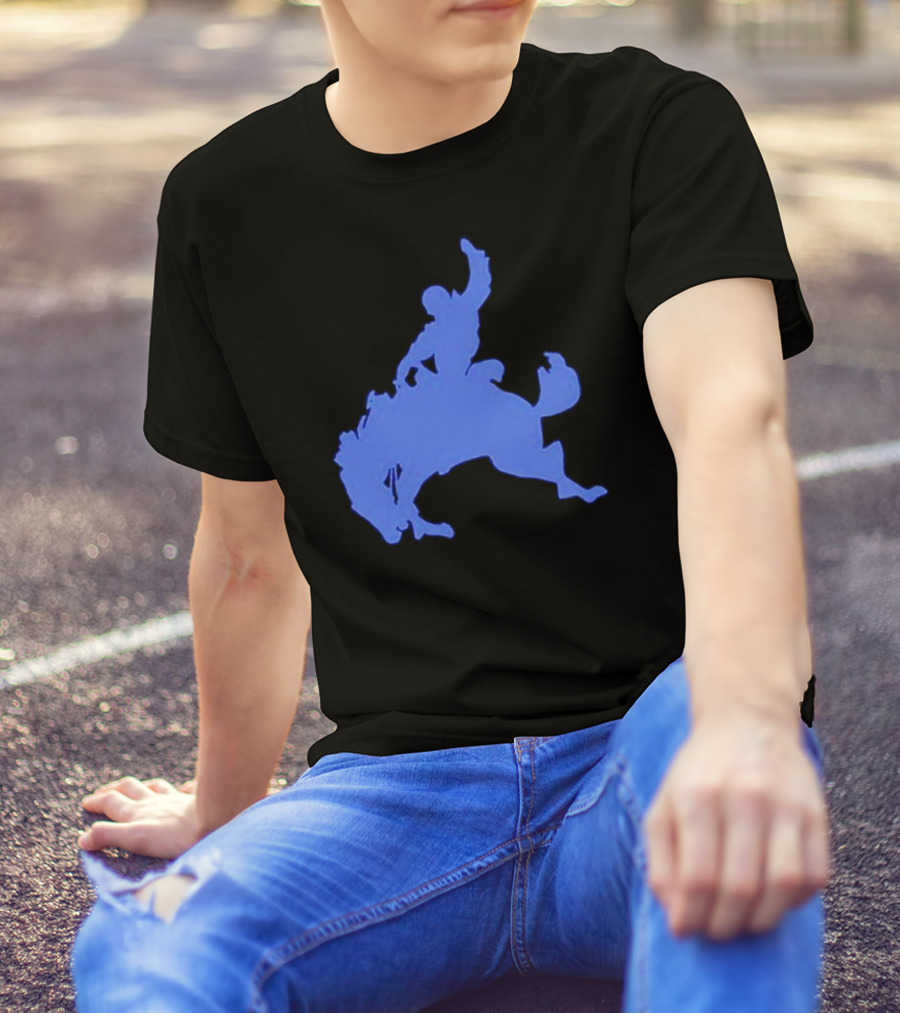 Bad Bunny Bucking Blue Cowboy T-Shirt