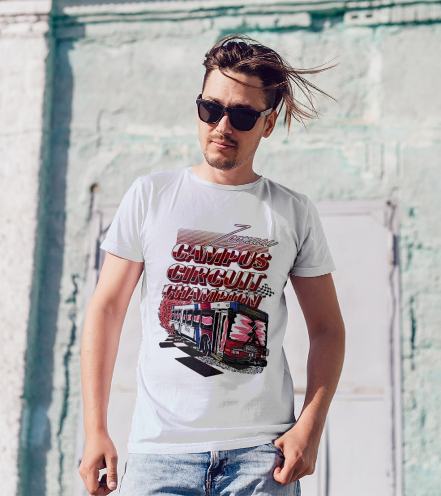 Campus Circuit Champion Zoombus Racing Bus T-Shirt