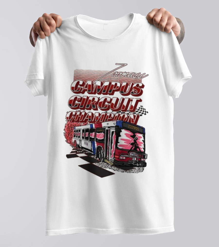 Campus Circuit Champion Zoombus Racing Bus T-Shirt