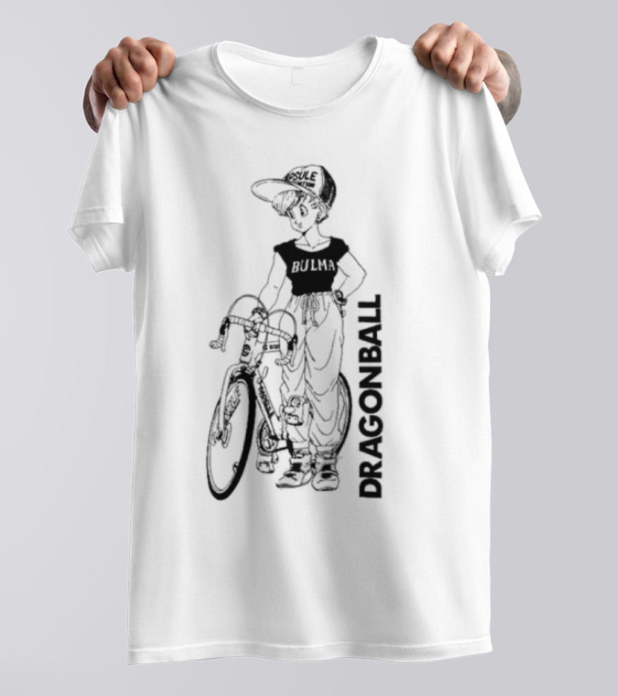 DRAGON BALL BULMA WITH BIKE CAPSULE CORP HAT T-Shirt
