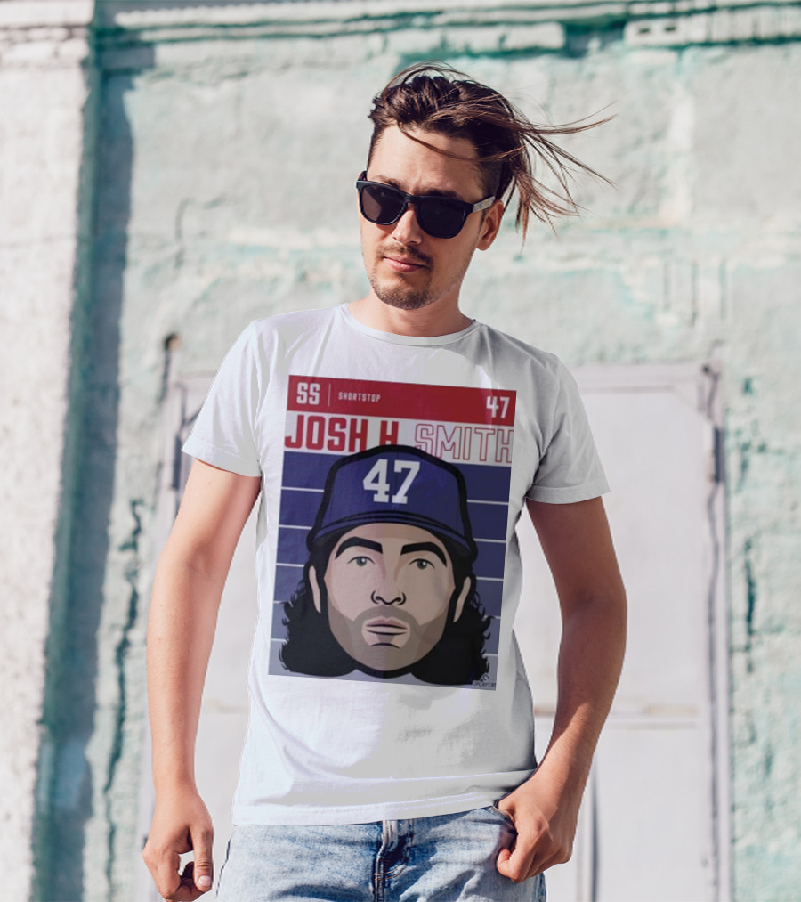 Josh H Smith SS Shortstop 47 Texas Fade Baseball T-Shirt