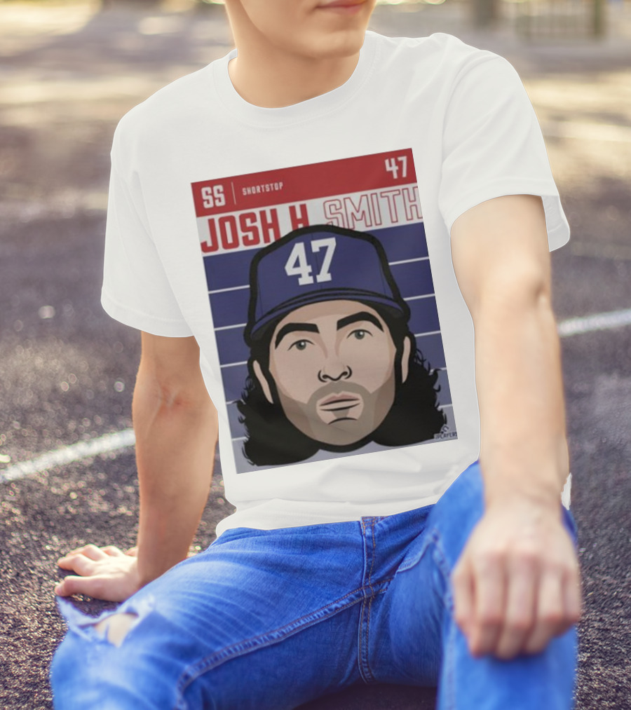 Josh H Smith SS Shortstop 47 Texas Fade Baseball T-Shirt