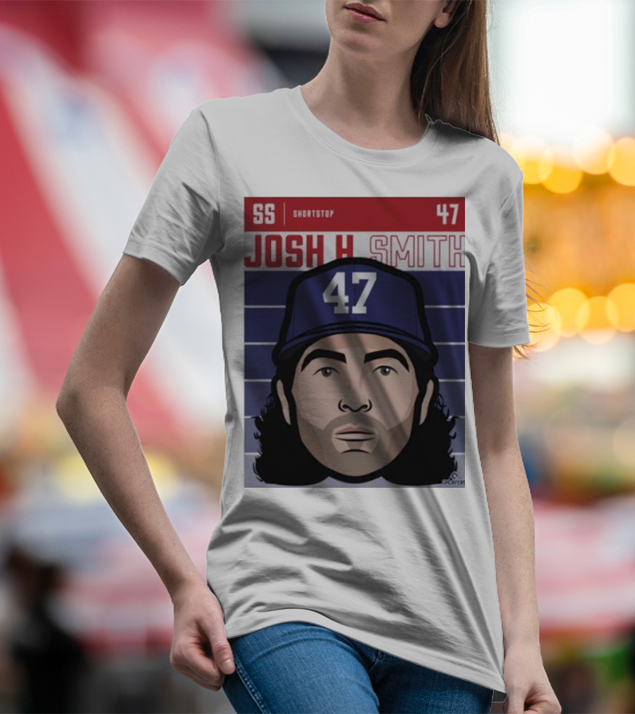 Josh H Smith SS Shortstop 47 Texas Fade Baseball T-Shirt