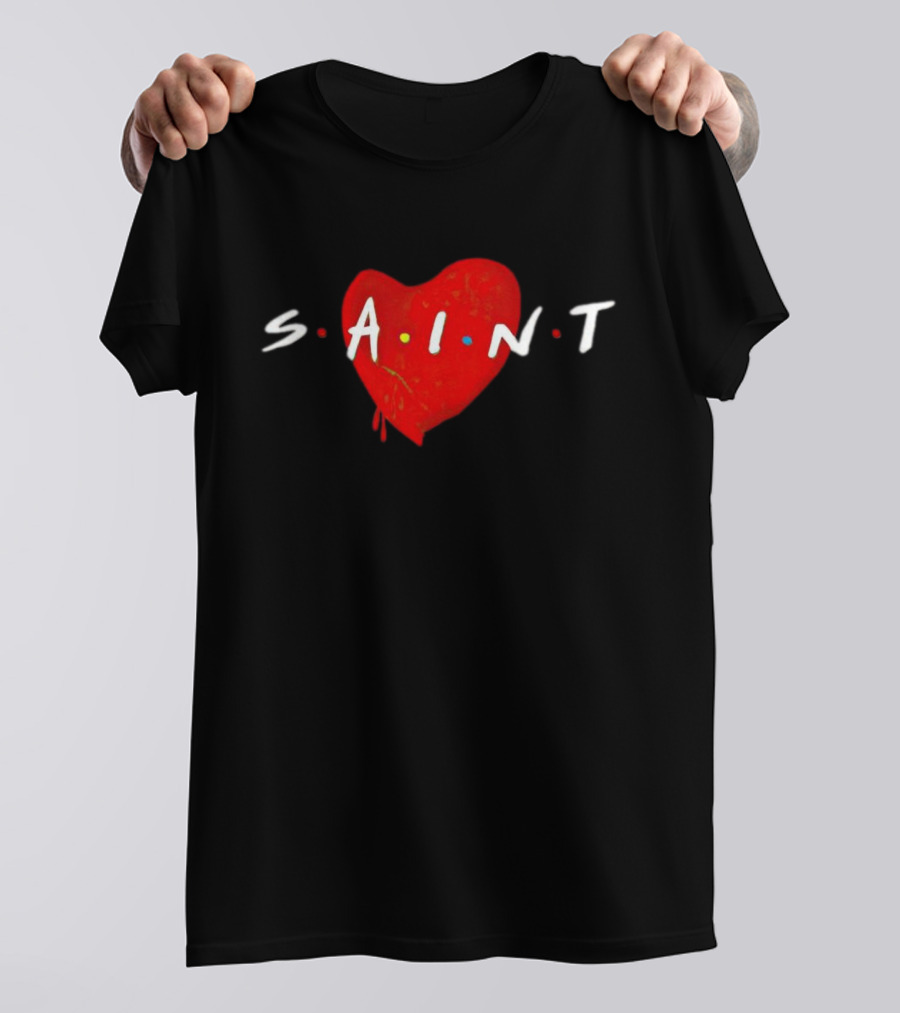 SAINT Michael Friends Heart Inspired T-Shirt