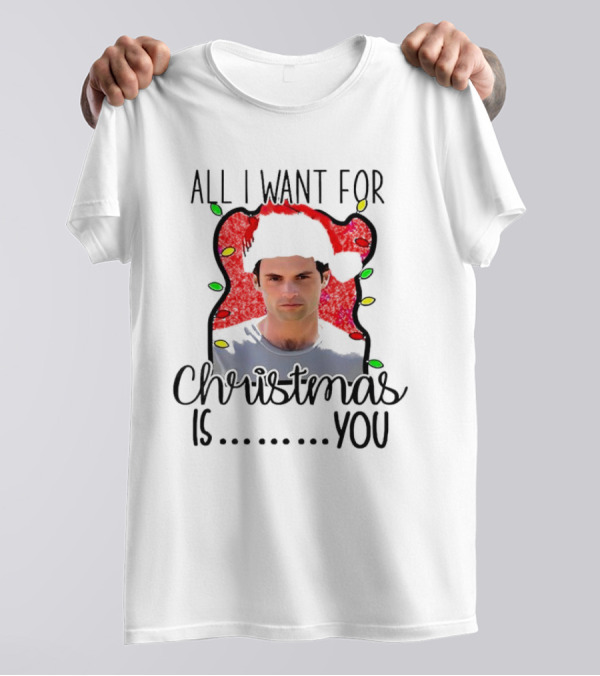 All I Want For Christmas Is You Joe Goldberg Festive Lights T-Shirt