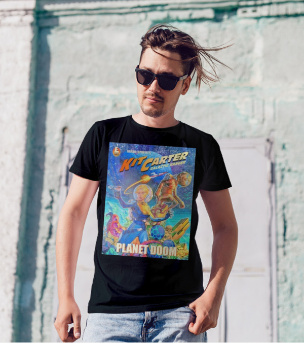 Kit Carter Galactic Ranger Planet Doom Halloween Edition Comic Cover T-Shirt
