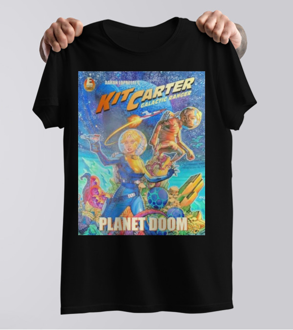 Kit Carter Galactic Ranger Planet Doom Halloween Edition Comic Cover T-Shirt