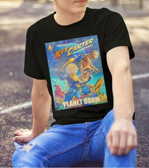 Kit Carter Galactic Ranger Planet Doom Halloween Edition Comic Cover T-Shirt