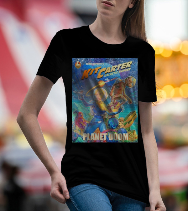 Kit Carter Galactic Ranger Planet Doom Halloween Edition Comic Cover T-Shirt