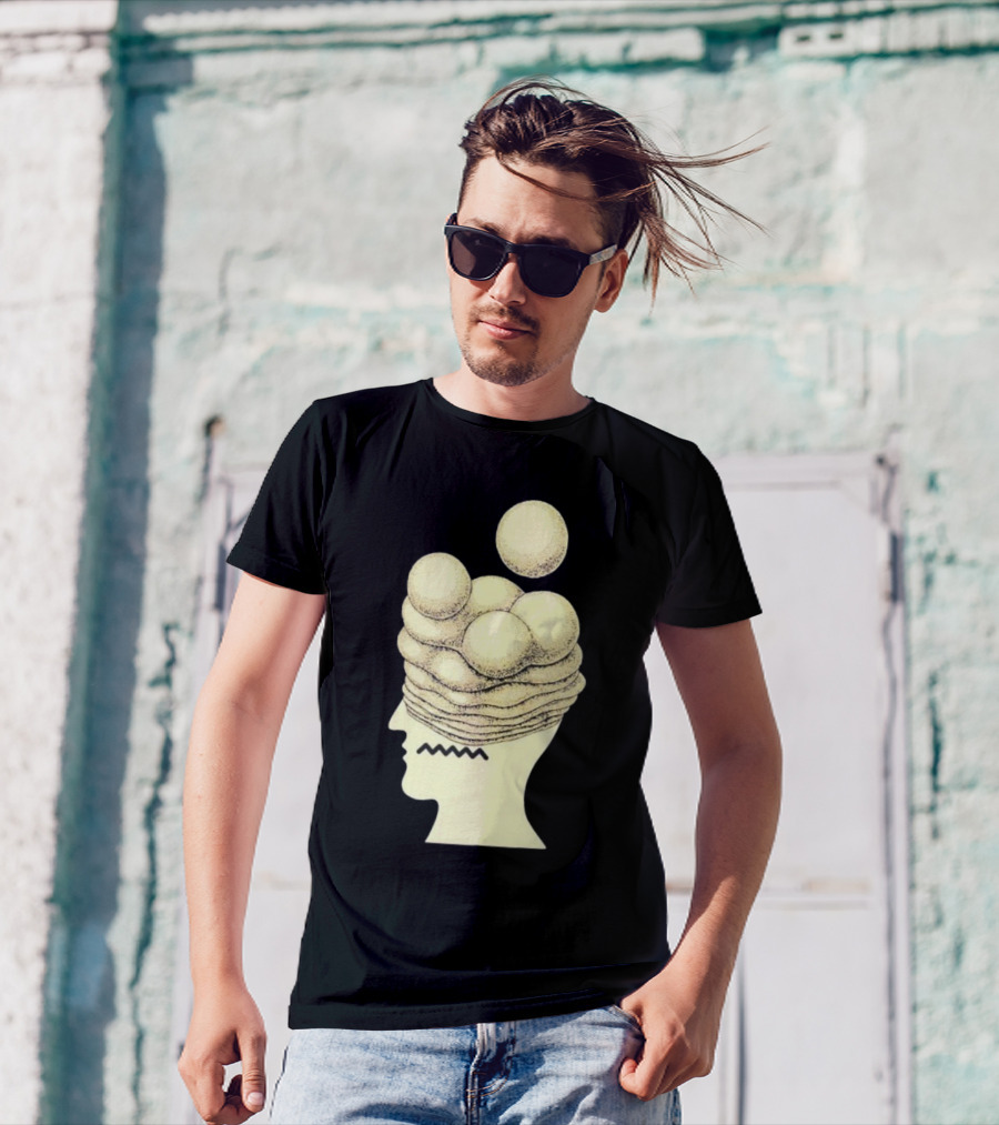 Brain Dead Growth Surreal Layers Optical Illusion T-Shirt