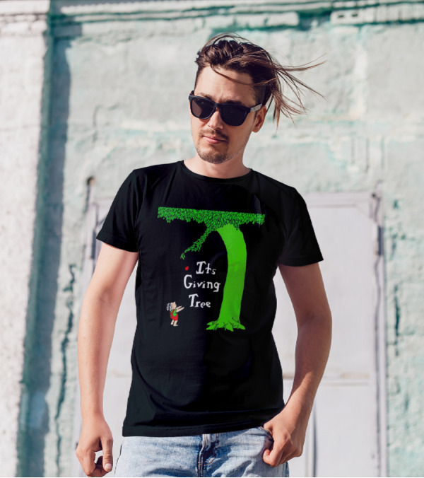 Its Giving Tree With Child And Green Tree T-Shirt