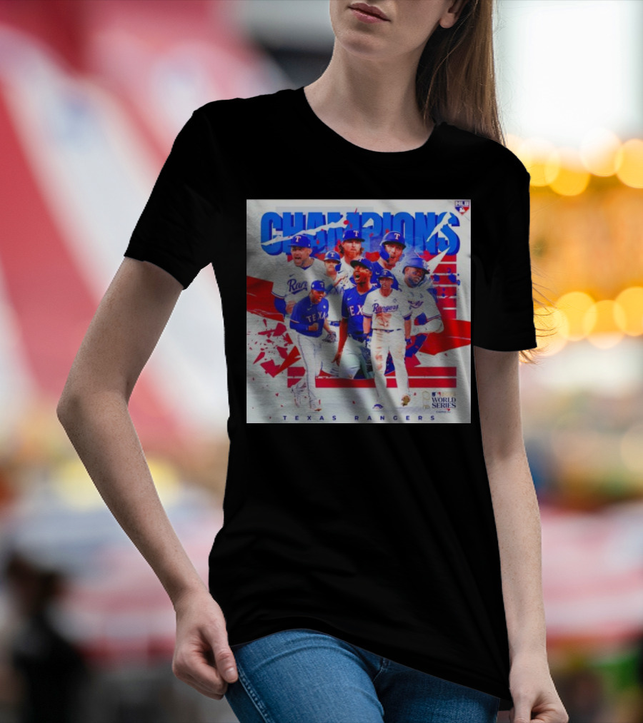 Texas Rangers MLB World Series Champions T-Shirt