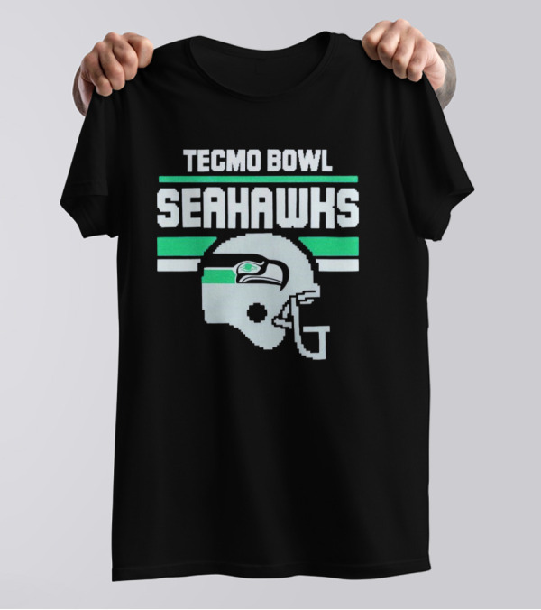 Tecmo Bowl Seattle Seahawks Helmet T-Shirt