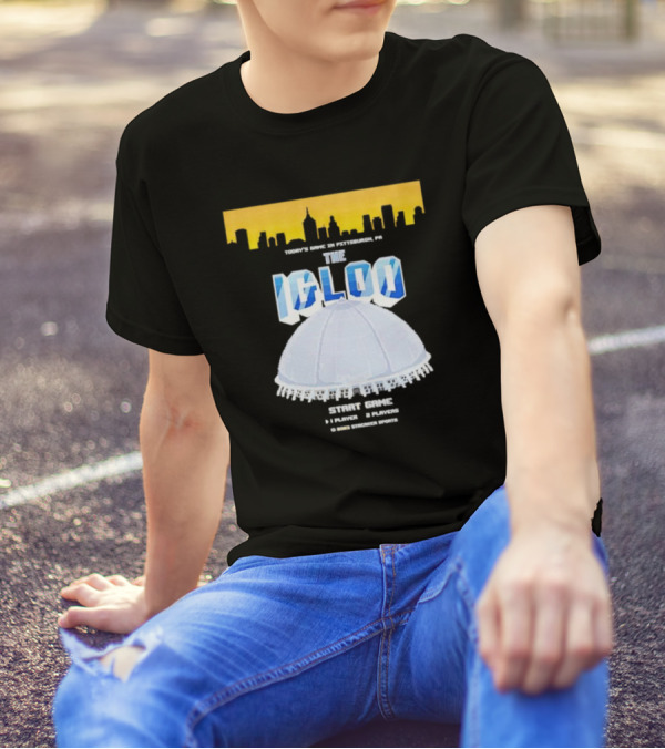 8-Bit Start Game Pittsburgh PA The Igloo Retro Skyline T-Shirt
