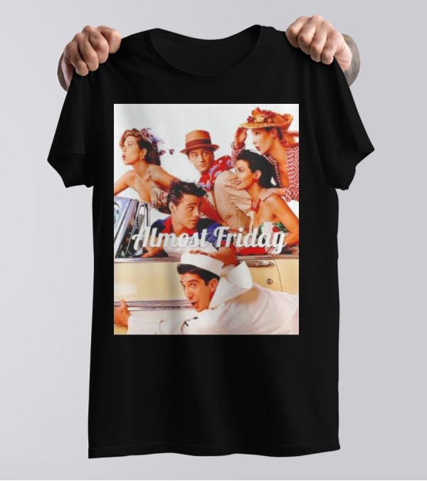 Almost Friday Friends Retro Beach Adventure T-Shirt
