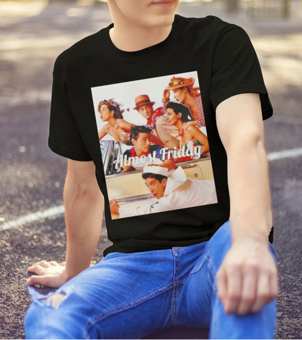 Almost Friday Friends Retro Beach Adventure T-Shirt