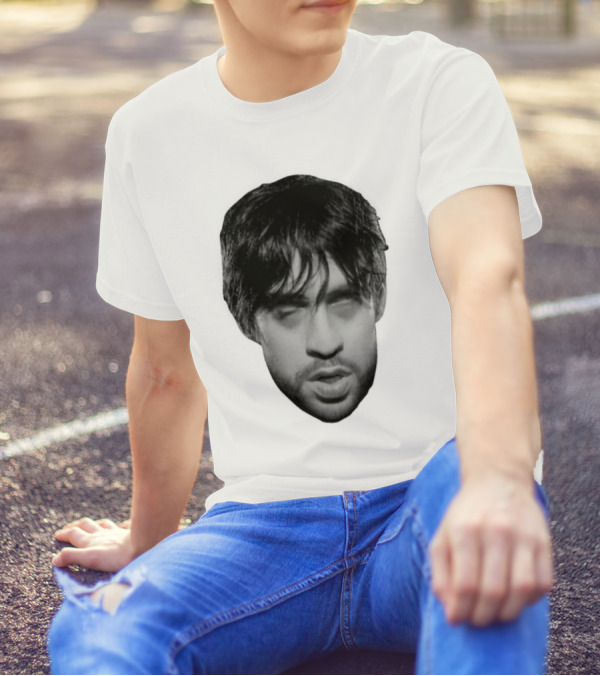 Bad Bunny Baticano Monochrome Face T-Shirt